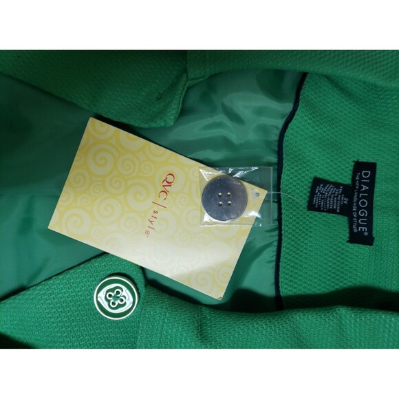 Dialogue Women’s 2X Swing Preppy Pea Coat Kelly Green Fully Lined NWT - Picture 5 of 14